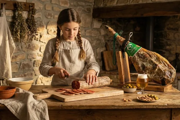 SECUNDARIA JAMON_600x400_Iberico Chorizo - Gedroogde Iberische worst_2.webp