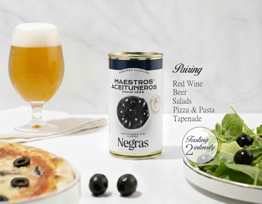 Zwarte olijven zonder pit