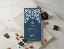 Ambachtelijke pure chocolade met amandelen