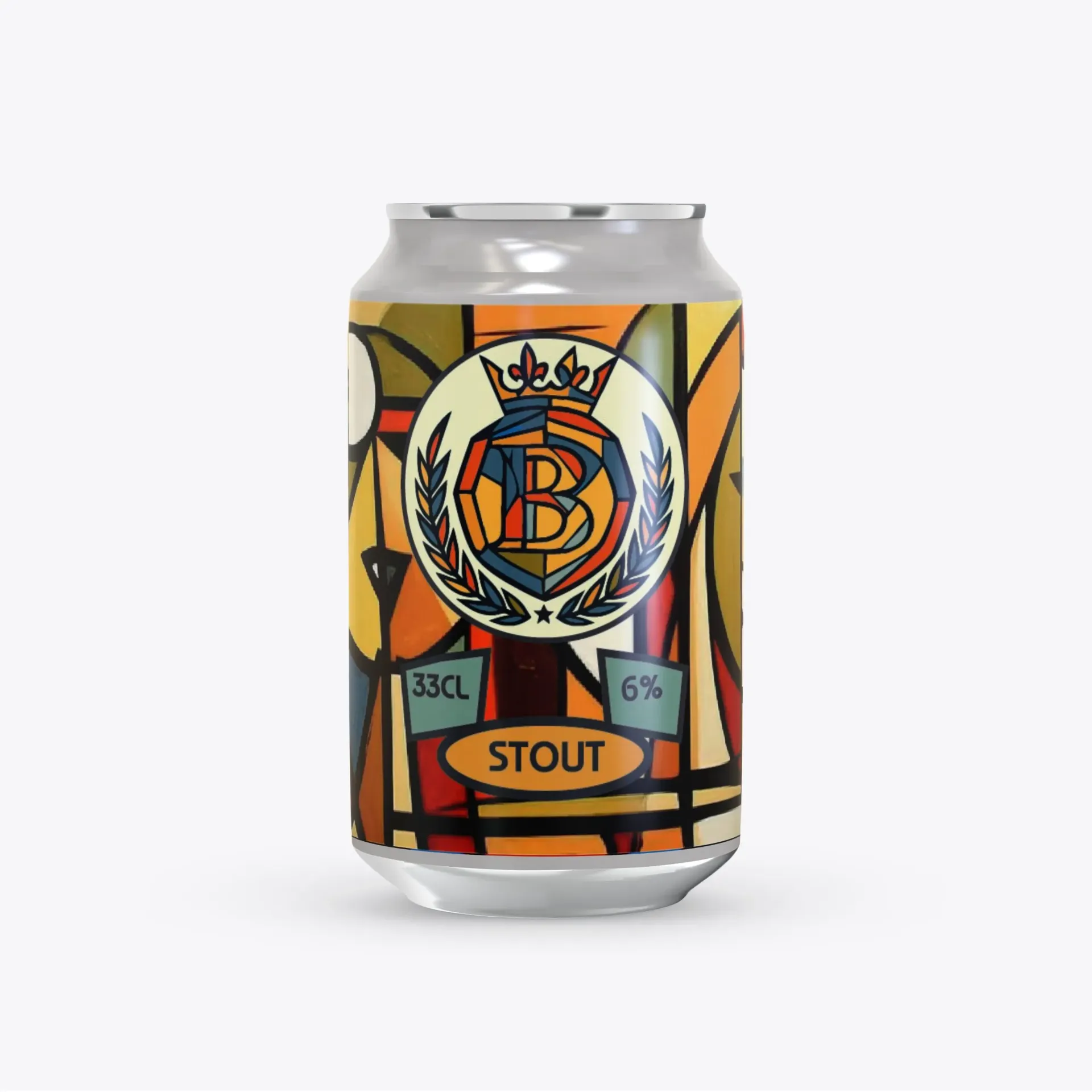 Brouwhoeve stout in blik.