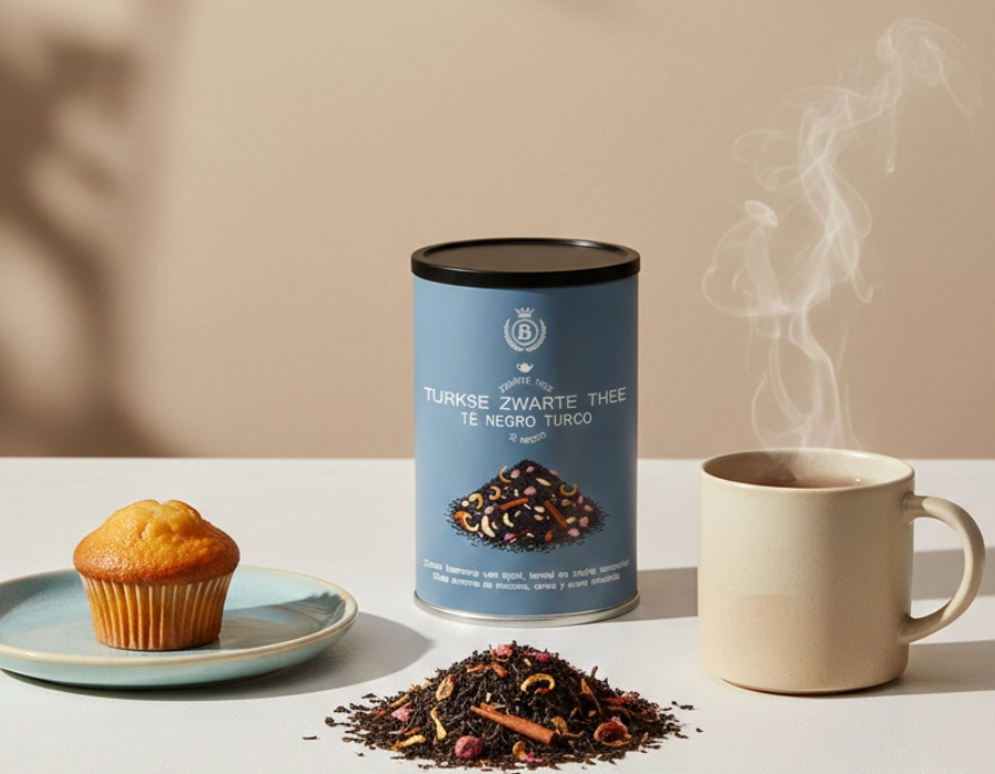 Turkse zwarte thee.